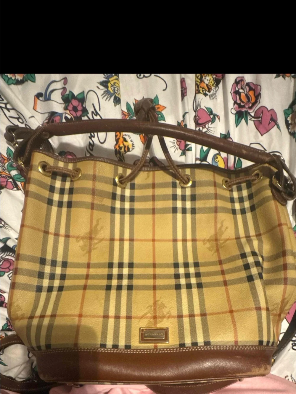 Burberry haymarket Lornel bag
